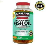 Kirkland Signature Wild Alaskan Fish Oil 1400 มก., 230 ซอฟท์เจล