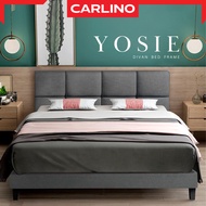 พร้อมส่ง!! CARLINO: เตียง เตียงนอน พร้อมหัว ขนาด 3 ฟุต 3.5 ฟุต 5 ฟุต 6 ฟุต โครงไม้ คุณภาพดี/ Divan B