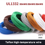 UL1332 Teflon High Temperature Wire 30AWG 28AWG 26AWG PTFE Cable Fluoroplastic Insulated Wire Wire C