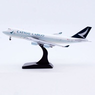 JC Wings 1: 400 Cathay Pacific Airlines Boeing B747-400F B-LID Alloy Aircraft Model