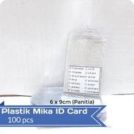 plastik mika name tag id card 100pcs - 6 x 9 (berdiri)