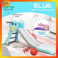 HOBBY TREE 165cm Cute Deer Design Indoor Home DIY Extra Long Foldable Slide for Kids