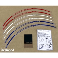 Blue Desmond Evo Regamaster Sticker Factory Quality Not Print & Cut Limited