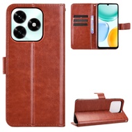 For Honor X5C Plus 4G Case Wallet PU Leather Back Cover Flip Phone Casing For Honor X5CPlus 4G Case