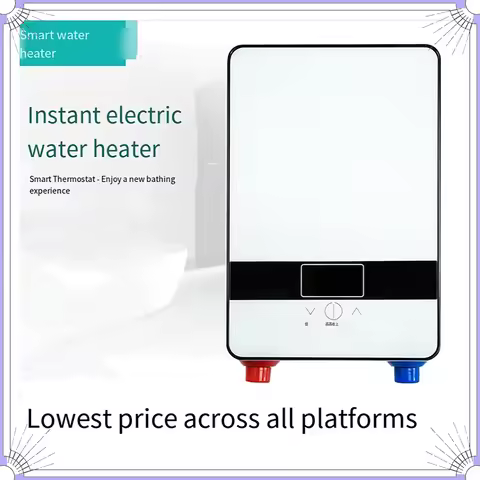 6500W Electric Water Heater Instant Bathroom Water Heating Instant Constant Temperature Flow Heater 