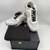 全新 未使用CHANEL香奈兒 黑白熊貓運動休閒鞋 白灰 39碼