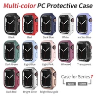 For Apple Watch Serie 7 Protective Case Frame PC Shell Bumper Apple Watch Case 41mm 45mm Matte Case