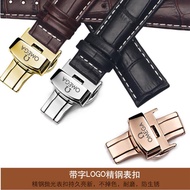 Strap Omega Strap Genuine Leather Watch Strap Butterfly Buckle Omega Speedmaster Butterfly Pegasus Watch Chain 19 20