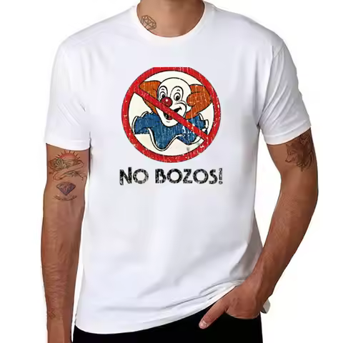 No Bozos EVH T-Shirt man t shirts graphic printed t shirts for man anime t shirts oversize T-Shirt