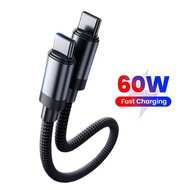 Magnetic Data Cable USB C to Type C Fast Charging Data Cord Power Bank Short Cable 60W Type C For iP