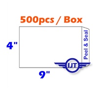 White Envelope / Brown Envelope 4′′ X 9′′ 4x9 4 x 9 4'x9' 102mm x 229mm 102mmx229mm (500PCS/BOX)