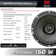 ลำโพงติดรถยนต์ MOREL MAXIMO ULTRA COAX 6 ขนาด 6.5 นิ้ว แบบแกนร่วม เสียง 2 ทาง