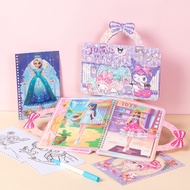 1PCS Children's Makeup Bag DIY Dress Up Scene Quiet Book Catch Teenieping/Kuromi&Melody/My Little Po