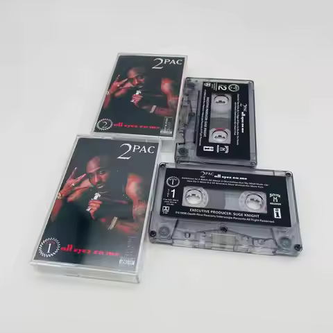 Rap Hip hop Makaveli 2Pac Music Tape All Eyez on Me Album 2pcs 90Min Cassettes Cosplay Walkman Recor