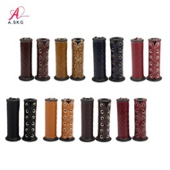 [COD] Motorcycle PU Leather Handlebar Grip Cover Compatible with 22mm 7/8 Inch to 25mm 1 Inch Handgr