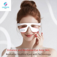 MLINX Eye Massager, 3D Surrounding Red Light Eye Beauty Device, Beauty Machine 3 Levels Portable Eye