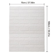1pc 70x100cm/27.56inx39.37in 3d Textured Xpe Wallpaper Moisture-resistant And Impact-proof Room Deco