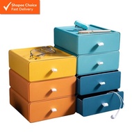 2L Large Capacity Stackable Desktop Storage Box with Silicone Handle – Drawer Organizer for Home & O