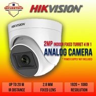 Hikvision DS-2CE76D0T-EXIPF 2MP Turret CCTV Camera | Turbo HD | EXIR Night Vision | Outdoor Security