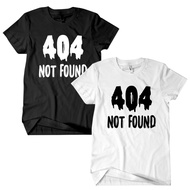 Men's 404 Not Found T-Shirt Unisex Short Sleeve Cotton Combed 24sWanita