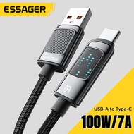 Essager 100W USB Type C To USB C Cable For Xiaomi Samsung PD 5A Fast Charging Cable For Macbook iPad