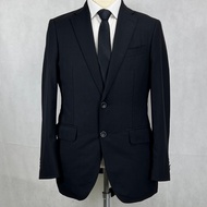 HILTON Men's Black Suit Super 130's Chest Size 38
