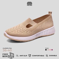 SELILINGSHOP PLK FREE BOX Knitted Women's Slip On Shoes Premium Quality Women's Sport Shoes LV0156