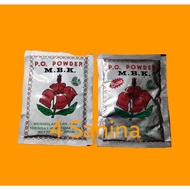 Mbk powder 1 sachet white & silver mbk powder deodorant/mbk deodorant.