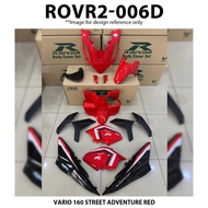 Cover Set Honda Vario 160 STREET ADVENTURE RED COVERSET VARIO 160 MERAH ORIGINAL RAPIDO ACCESSORIES 