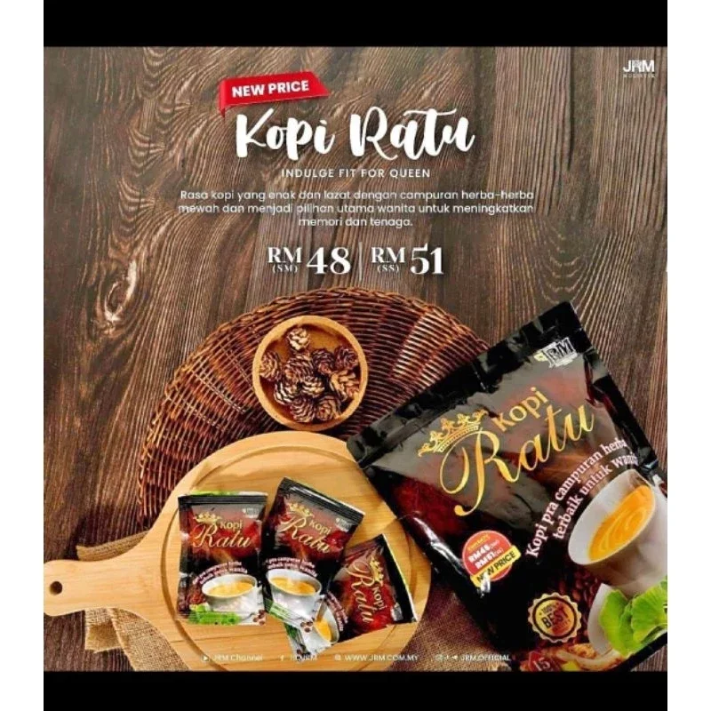 KOPI RATU JAMU RATU MALAYA 100% original