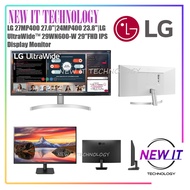 LG 24MP400 23.8"| 27MP400 75Hz & 27MR400 100Hz 27" | LG UltraWideTM 29WN600-W 29"FHD IPS Display Mon