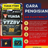 MOTORCYCLE BATTERY XMAX, R25, MT25 YUASA YTZ8V / GTZ8V aki kering 7.4 AH Original