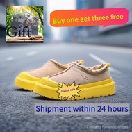 UGG TASMAN WEATHER HYBRI Autumn Winter Unisex Cow Leather Slip-On Warm Waterproof Low-Top Snow Boots