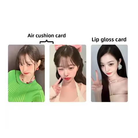 Ive Girl Group Member Endorses Air Cushion Small Card Lip Gloss Card Wonyoung Commemorative Collecti