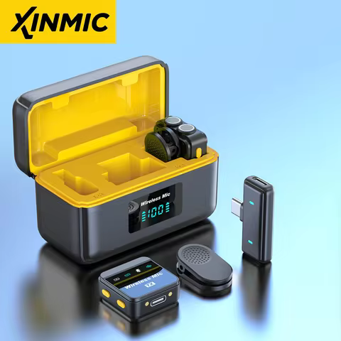 XinMic Q9 Head Clear Reception Intelligent Noise Reduction Mini Wireless Lavalier Microphone Live Br