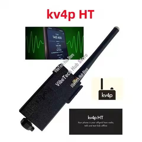 2X Kv4p HT Homebrew VHF Radio Android Phone Into Ham Radio Transceiver PCB V2.0 SA818-V SA818S Radio