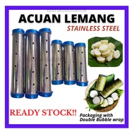 Acuan Lemang Stainless Steel Acuan Nasi Impit Acuan Kuih Lopez Cylinder Mold Acuan 15cmx4cm 20cmx4cm