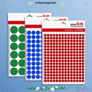 LUCKYSTOREGOODS 10Sheets Dot Adhesive Stickers, Round Writable Material Label Stickers,  19MM Self-A