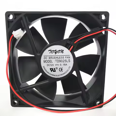 TONON TD9025LS DC 12V 0.16A 90x90x25mm 2-Wire Cooling Fan