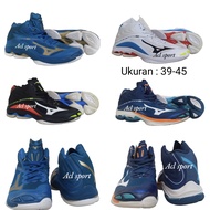 Promo Sepatu Voli Mizuno Wlz 6 Mid Super Premium Olahraga Pria Sepatu Volly Mizuno Wave Lightning Z6 Import Vietnam Spatu Olah Raga Voly Ball Cowok Sport Voley Volley Putra Poli Polly Cowo Wanita Foli Folly Tosca Putih Hitam Merah Orange