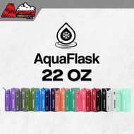 ♞AQUAFLASK (22 OZ) Wide Mouth with Spout Lid Vacuum Insulated Stainless Steel Drinking