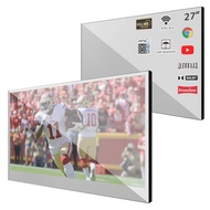 Soulaca 27 inches Smart Mirror TV for Bathroom IP66 Waterproof Android System with Integrated HDTV(A