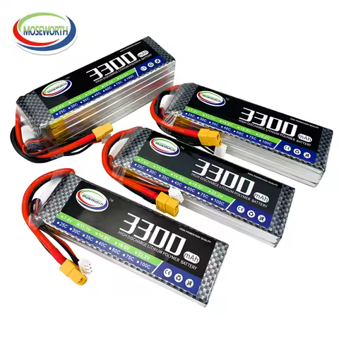 Big Sale 2S 3S 4S 6S 1300 1800 2200 3300 4000 12000 16000mAh RC Toys LiPo Battery For RC Helicopter 