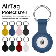 ☬ ซิลิโคนป้องกันกรณีสำหรับ Apple AirTag Tracker Hangable Keychain Locator Tracker Anti-Scratch สำหรับ iPhone Airtags กรณี