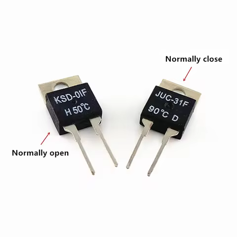 2/5/10PCS KSD-01F/JUC-31F 0C-150dergree thermostat temperature switch thermal fuse resettable 0C/15C