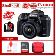 Canon EOS M5 Mirrorless Digital Camera Kit with Lens (Free 16GB Memory Card &amp; Camera Bag) (Canon Malaysia) (1+2 Years Warranty)