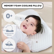 [CHEAPEST SG STOCK] Ergonomic Cooling Memory Foam Reversible Pillow Children Kids Baby Head Neck Support