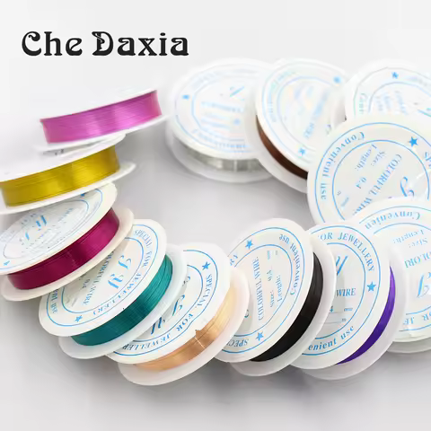 0.3/0.4/0.5mm Diameter colorful Iron wire Enameled wire For DIY Jewelry Crafts Accessories Beaded li