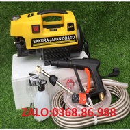 Japanese car washer 3500W - copper core - 15m long cord, free snow generator and extension rod - car