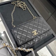 2024年新款 全新Chanel 24C 羊皮 Trendy CC WOC Wallet on Chain 情人節禮物 生日禮物